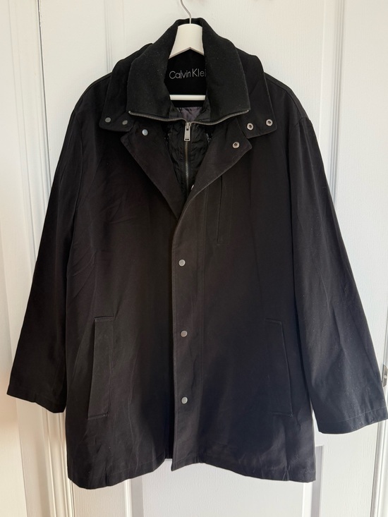 Calvin Klein Other - Calvin Klein Men’s Black Coat Size 46R Removable Quilted Liner